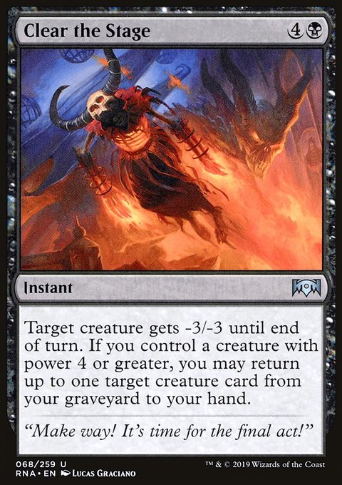 Clear the Stage, Ravnica Allegiance #68, Magic: The Gathering card