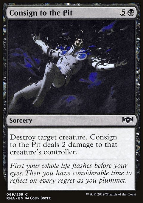 Consign to the Pit, Ravnica Allegiance #69, Magic: The Gathering card