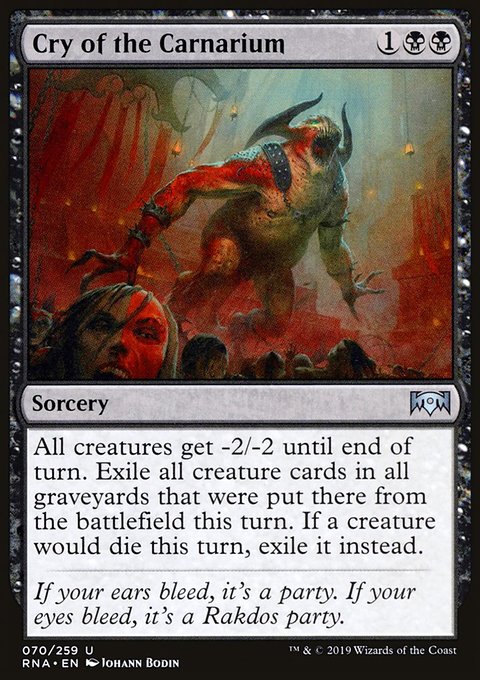 Cry of the Carnarium, Ravnica Allegiance #70, Magic: The Gathering card
