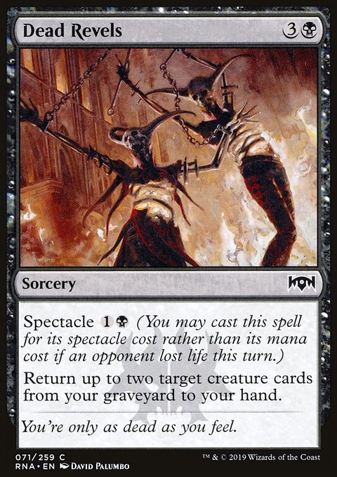 Dead Revels, Ravnica Allegiance #71, Magic: The Gathering card