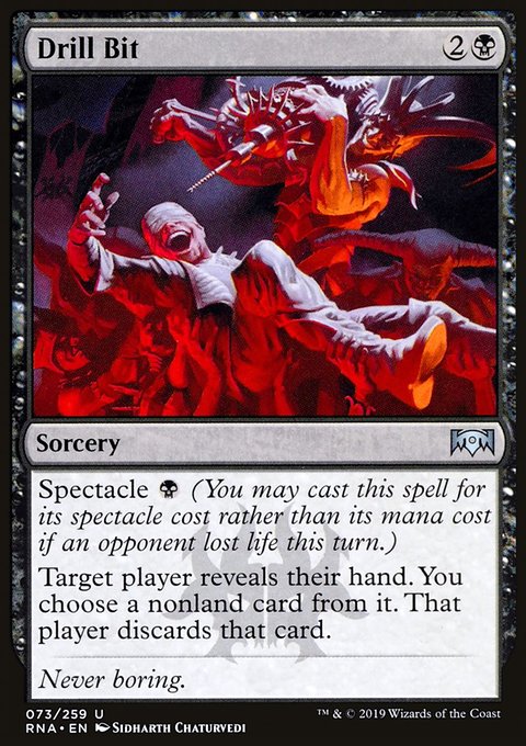 Drill Bit, Ravnica Allegiance #73, Magic: The Gathering card