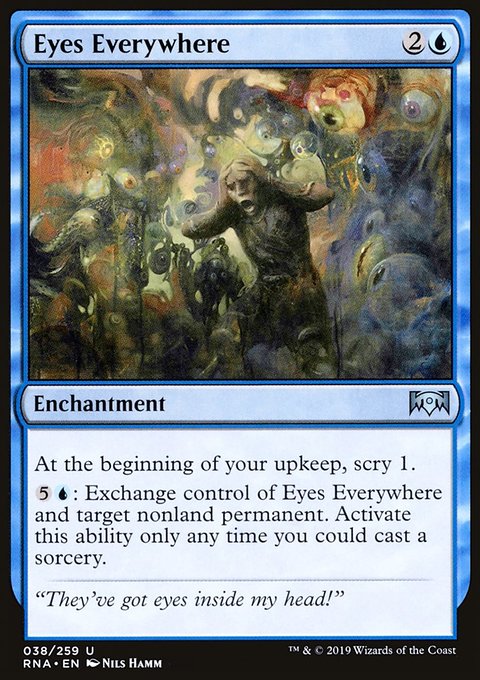 Eyes Everywhere, Ravnica Allegiance #38, Magic: The Gathering card