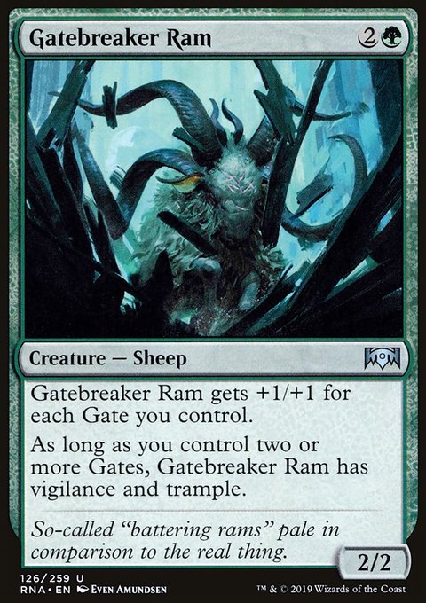 Gatebreaker Ram, Ravnica Allegiance #126, Magic: The Gathering card