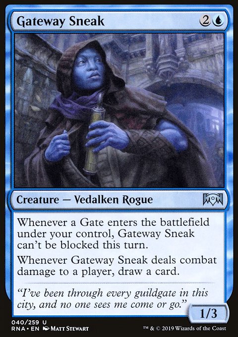 Gateway Sneak, Ravnica Allegiance #40, Magic: The Gathering card