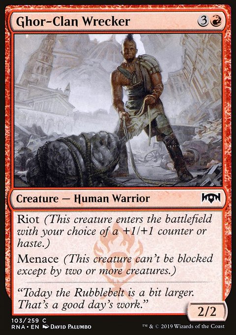Ghor-Clan Wrecker, Ravnica Allegiance #103, Magic: The Gathering card