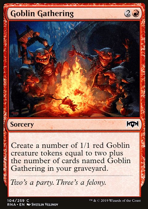 Goblin Gathering, Ravnica Allegiance #104, Magic: The Gathering card