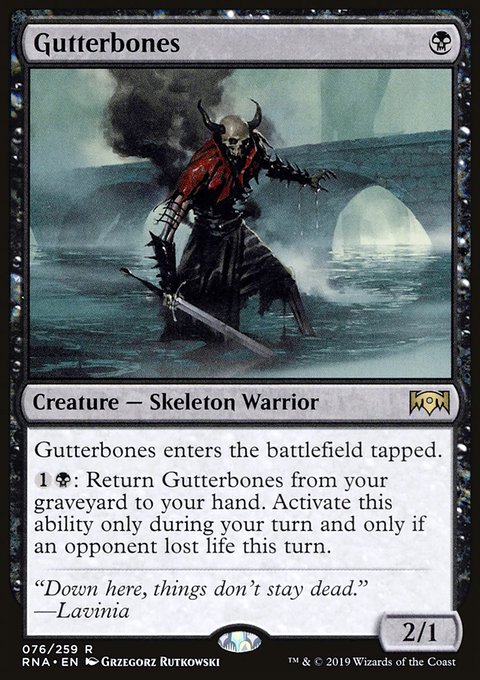 Gutterbones, Ravnica Allegiance #76, Magic: The Gathering card