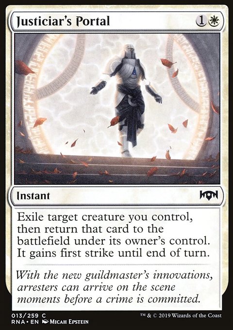 Justiciar's Portal, Ravnica Allegiance #13, Magic: The Gathering card
