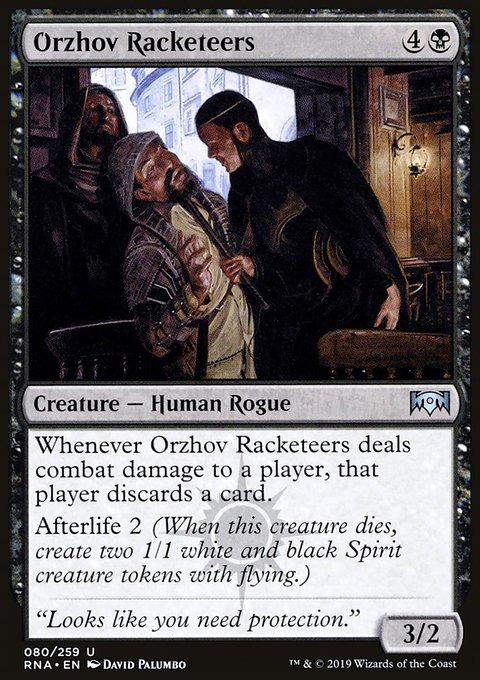 Orzhov Racketeers, Ravnica Allegiance #80, Magic: The Gathering card