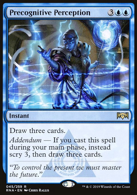 Precognitive Perception, Ravnica Allegiance #45, Magic: The Gathering card