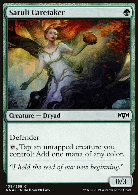 Saruli Caretaker, Ravnica Allegiance #139, Magic: The Gathering card