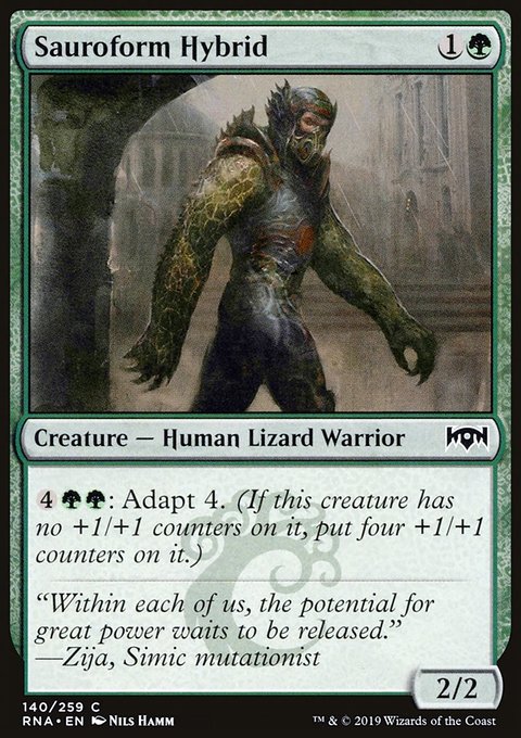 Sauroform Hybrid, Ravnica Allegiance #140, Magic: The Gathering card