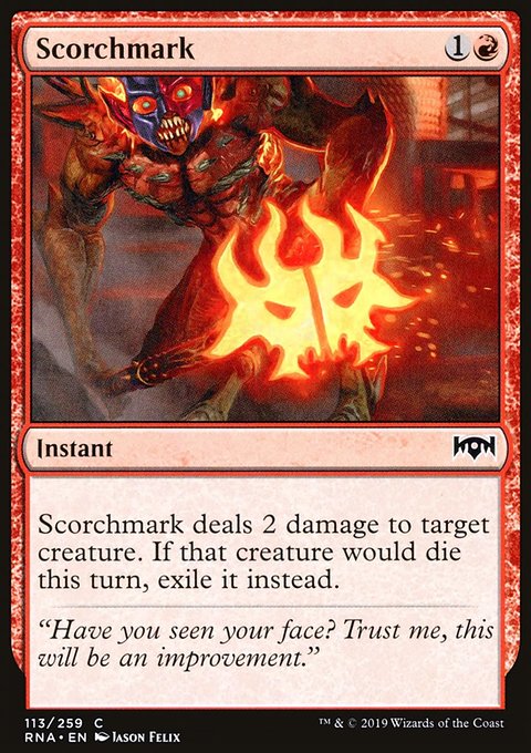 Scorchmark, Ravnica Allegiance #113, Magic: The Gathering card