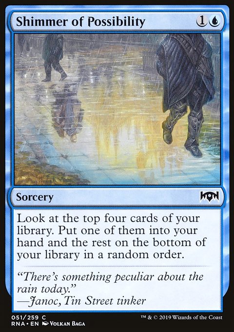 Shimmer of Possibility, Ravnica Allegiance #51, Magic: The Gathering card