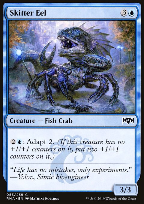 Skitter Eel, Ravnica Allegiance #53, Magic: The Gathering card