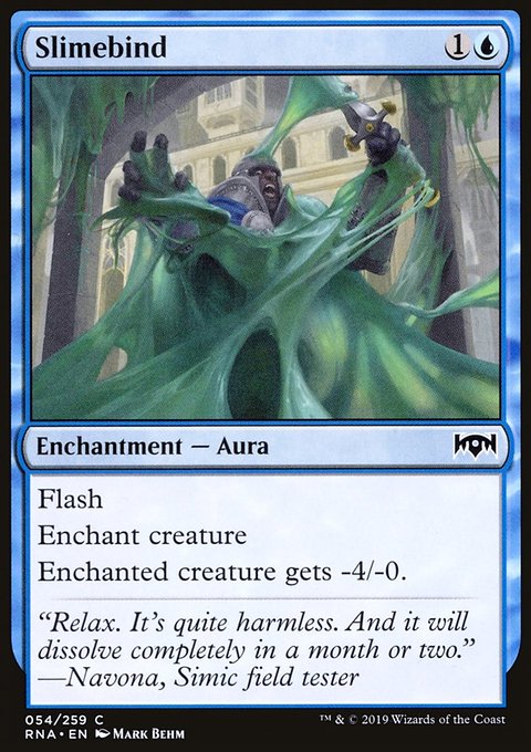 Slimebind, Ravnica Allegiance #54, Magic: The Gathering card