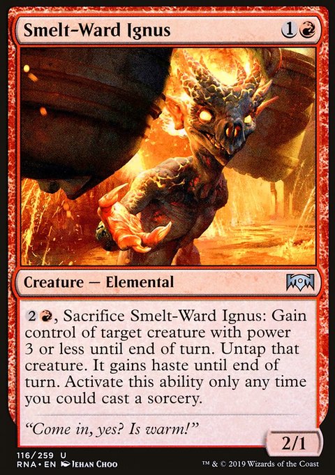 Smelt-Ward Ignus, Ravnica Allegiance #116, Magic: The Gathering card