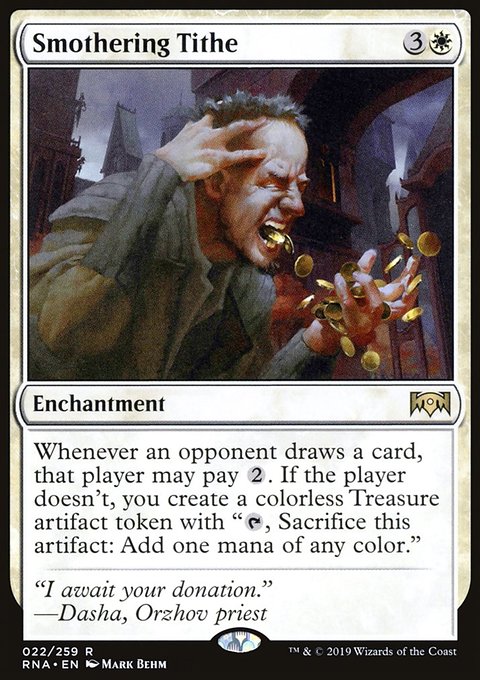 Smothering Tithe, Ravnica Allegiance #22, Magic: The Gathering card