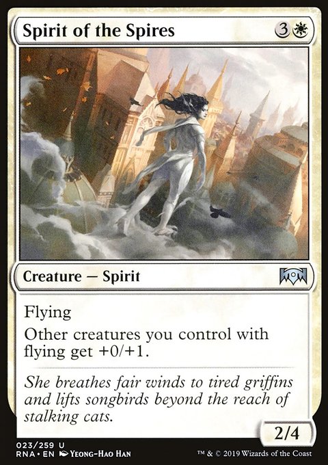 Spirit of the Spires, Ravnica Allegiance #23, Magic: The Gathering card