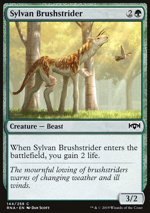 Sylvan Brushstrider, Ravnica Allegiance #144, Magic: The Gathering card
