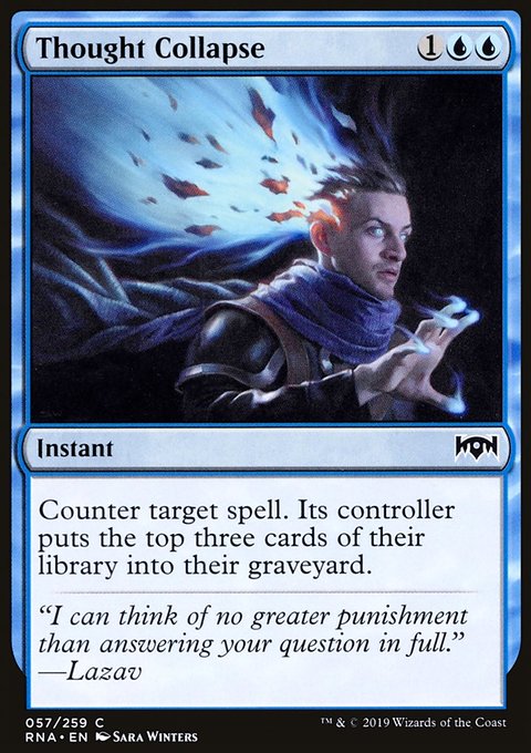Thought Collapse, Ravnica Allegiance #57, Magic: The Gathering card