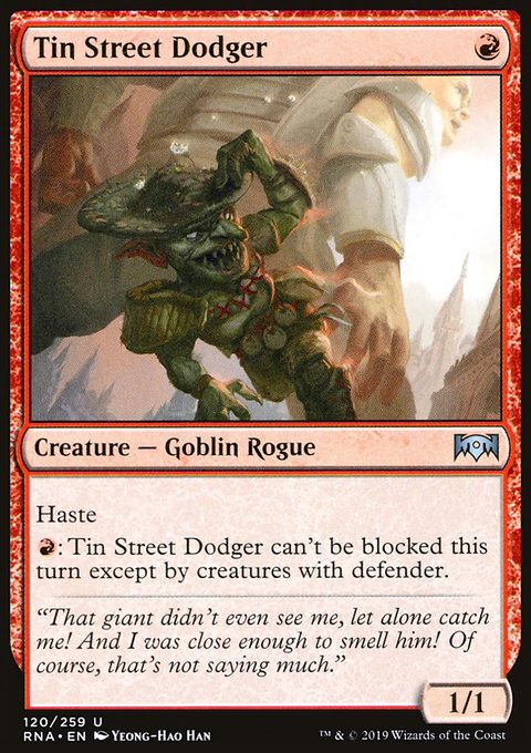 Tin Street Dodger, Ravnica Allegiance #120, Magic: The Gathering card