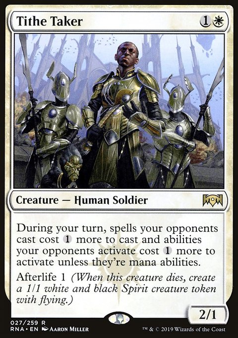 Tithe Taker, Ravnica Allegiance #27, Magic: The Gathering card