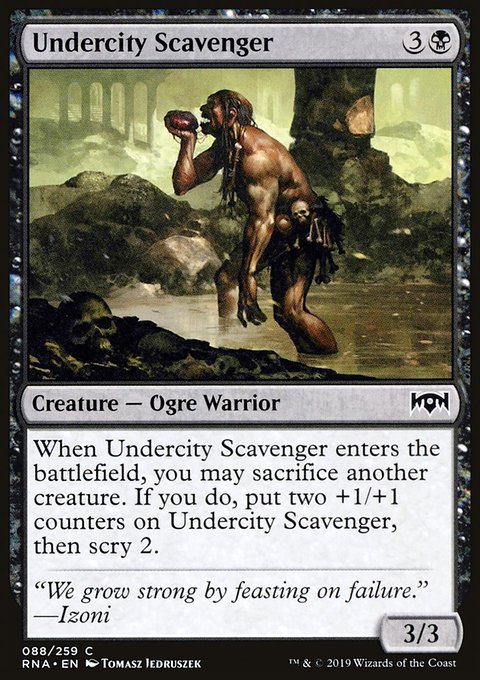 Undercity Scavenger, Ravnica Allegiance #88, Magic: The Gathering card