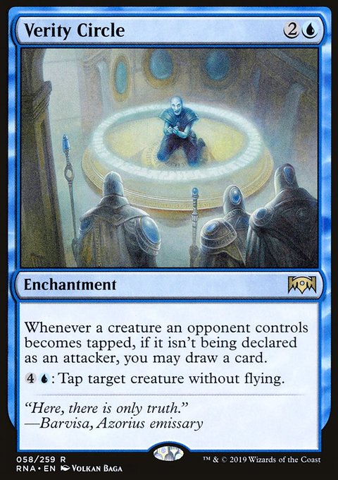 Verity Circle, Ravnica Allegiance #58, Magic: The Gathering card