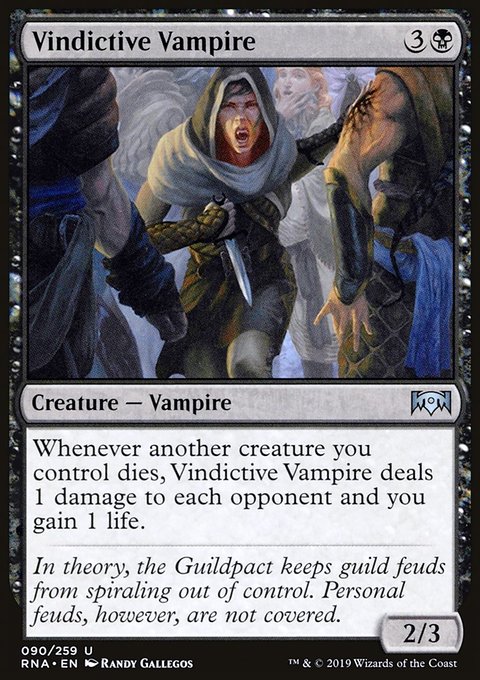 Vindictive Vampire, Ravnica Allegiance #90, Magic: The Gathering card