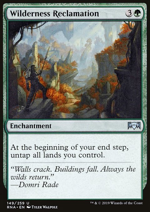 Wilderness Reclamation, Ravnica Allegiance #149, Magic: The Gathering card