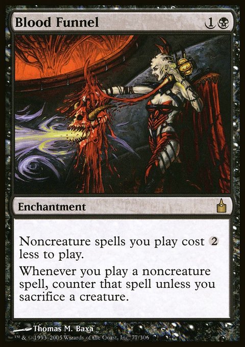 Blood Funnel, Ravnica: City of Guilds #77, Magic: The Gathering card