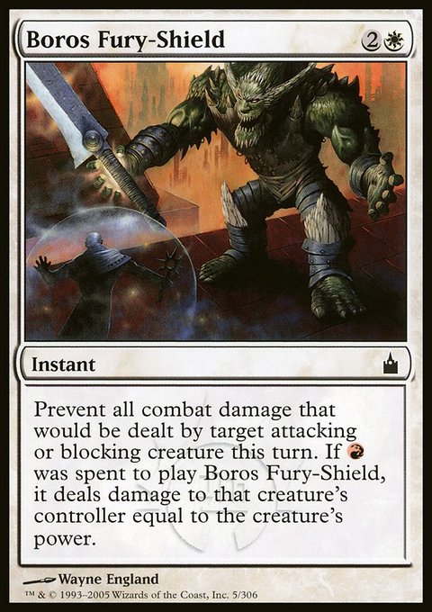 Boros Fury-Shield, Ravnica: City of Guilds #5, Magic: The Gathering card