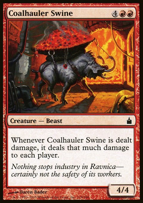 Coalhauler Swine, Ravnica: City of Guilds #119, Magic: The Gathering card