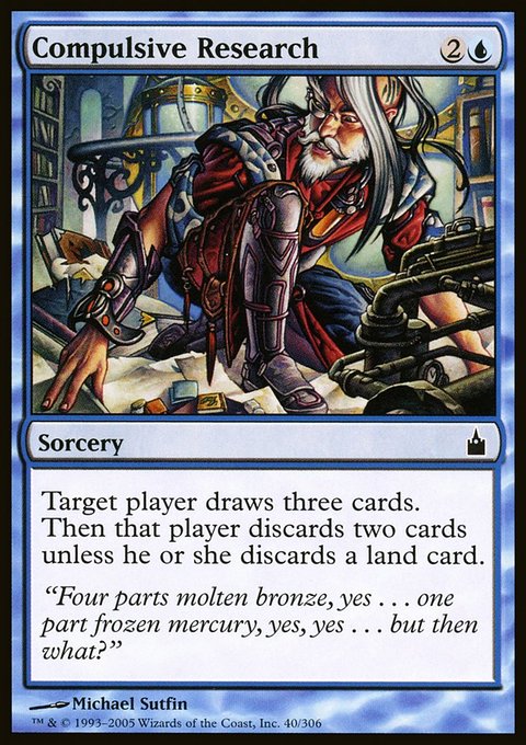 Compulsive Research, Ravnica: City of Guilds #40, Magic: The Gathering card
