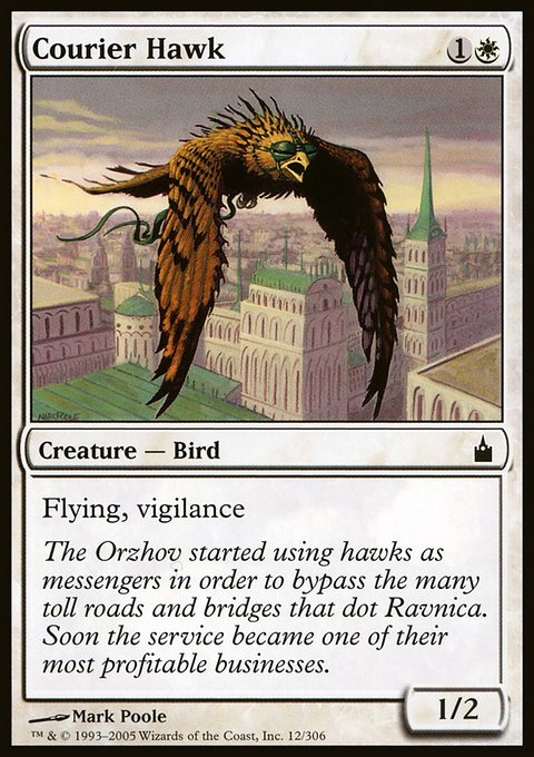 Courier Hawk, Ravnica: City of Guilds #12, Magic: The Gathering card