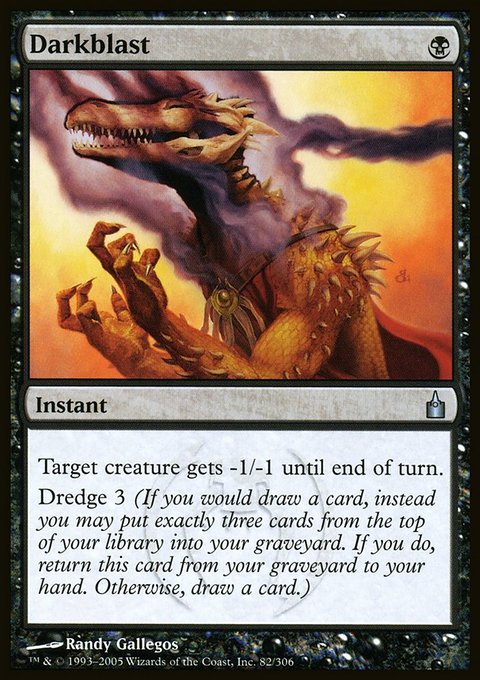 Darkblast, Ravnica: City of Guilds #82, Magic: The Gathering card