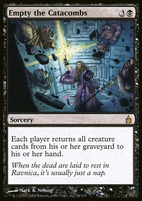 Empty the Catacombs, Ravnica: City of Guilds #86, Magic: The Gathering card