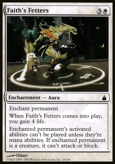 Faith's Fetters, Ravnica: City of Guilds #16, Magic: The Gathering card
