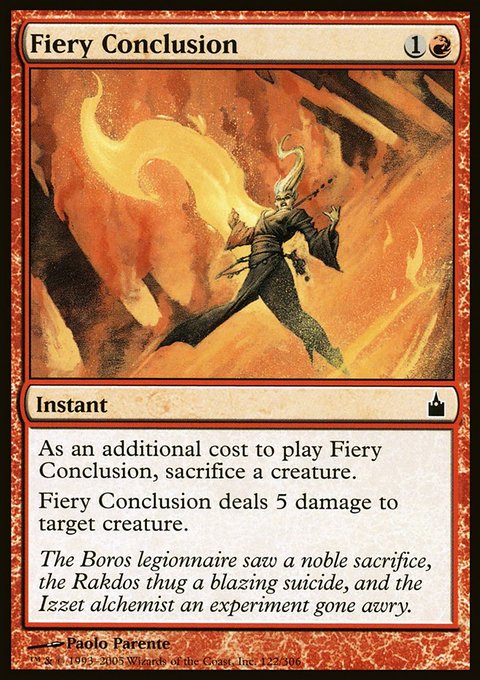Fiery Conclusion, Ravnica: City of Guilds #122, Magic: The Gathering card