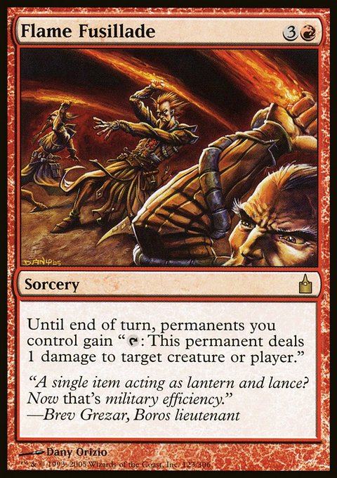 Flame Fusillade, Ravnica: City of Guilds #123, Magic: The Gathering card