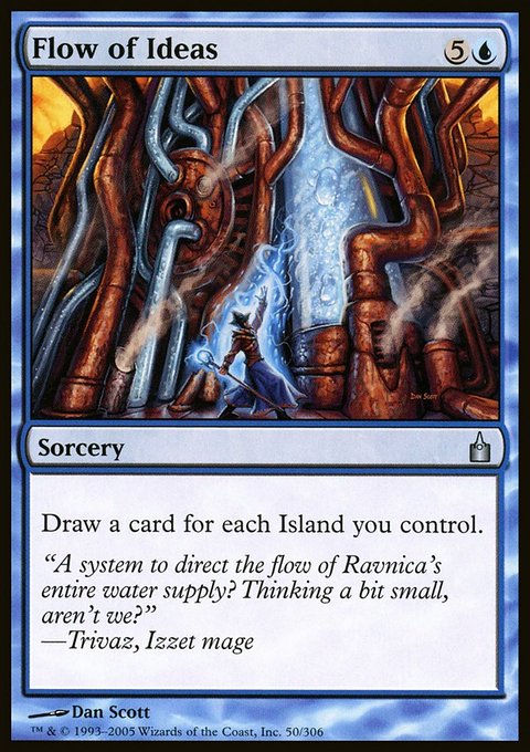 Flow of Ideas, Ravnica: City of Guilds #50, Magic: The Gathering card