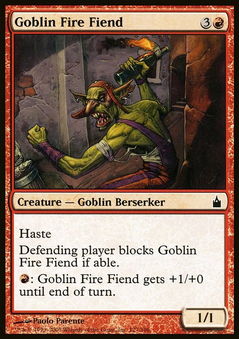 Goblin Fire Fiend, Ravnica: City of Guilds #127, Magic: The Gathering card
