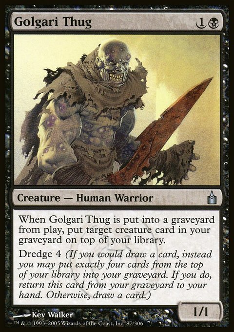 Golgari Thug, Ravnica: City of Guilds #87, Magic: The Gathering card