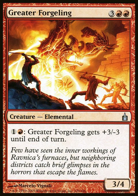 Greater Forgeling, Ravnica: City of Guilds #129, Magic: The Gathering card