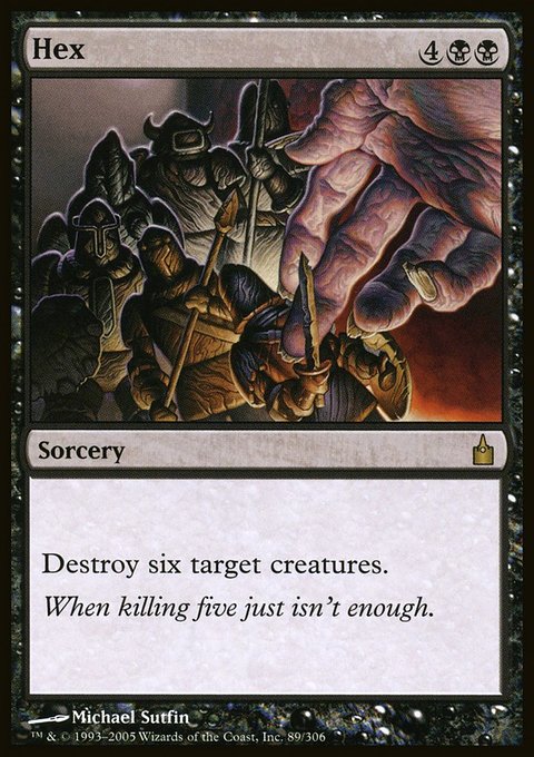Hex, Ravnica: City of Guilds #89, Magic: The Gathering card