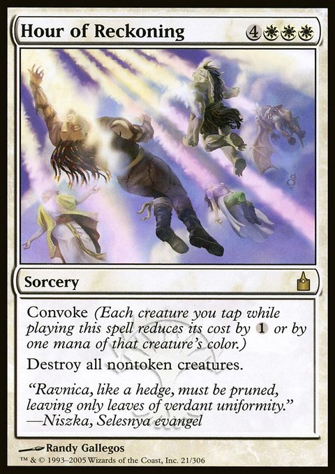 Hour of Reckoning, Ravnica: City of Guilds #21, Magic: The Gathering card