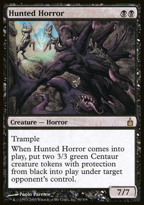 Hunted Horror, Ravnica: City of Guilds #90, Magic: The Gathering card