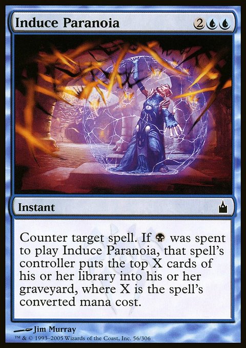 Induce Paranoia, Ravnica: City of Guilds #56, Magic: The Gathering card