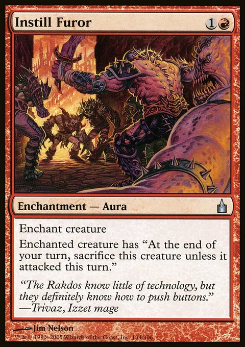 Instill Furor, Ravnica: City of Guilds #134, Magic: The Gathering card